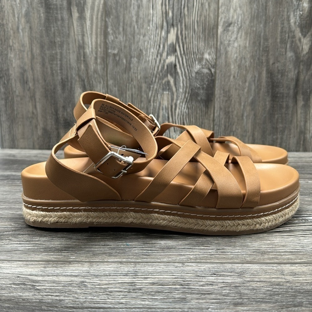 Women's Tanna Platform Sandals - Universal Thread Cognac - Picture 7 of 9